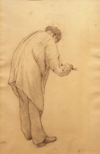 Studie voor de huisschilders door Gustave Caillebotte